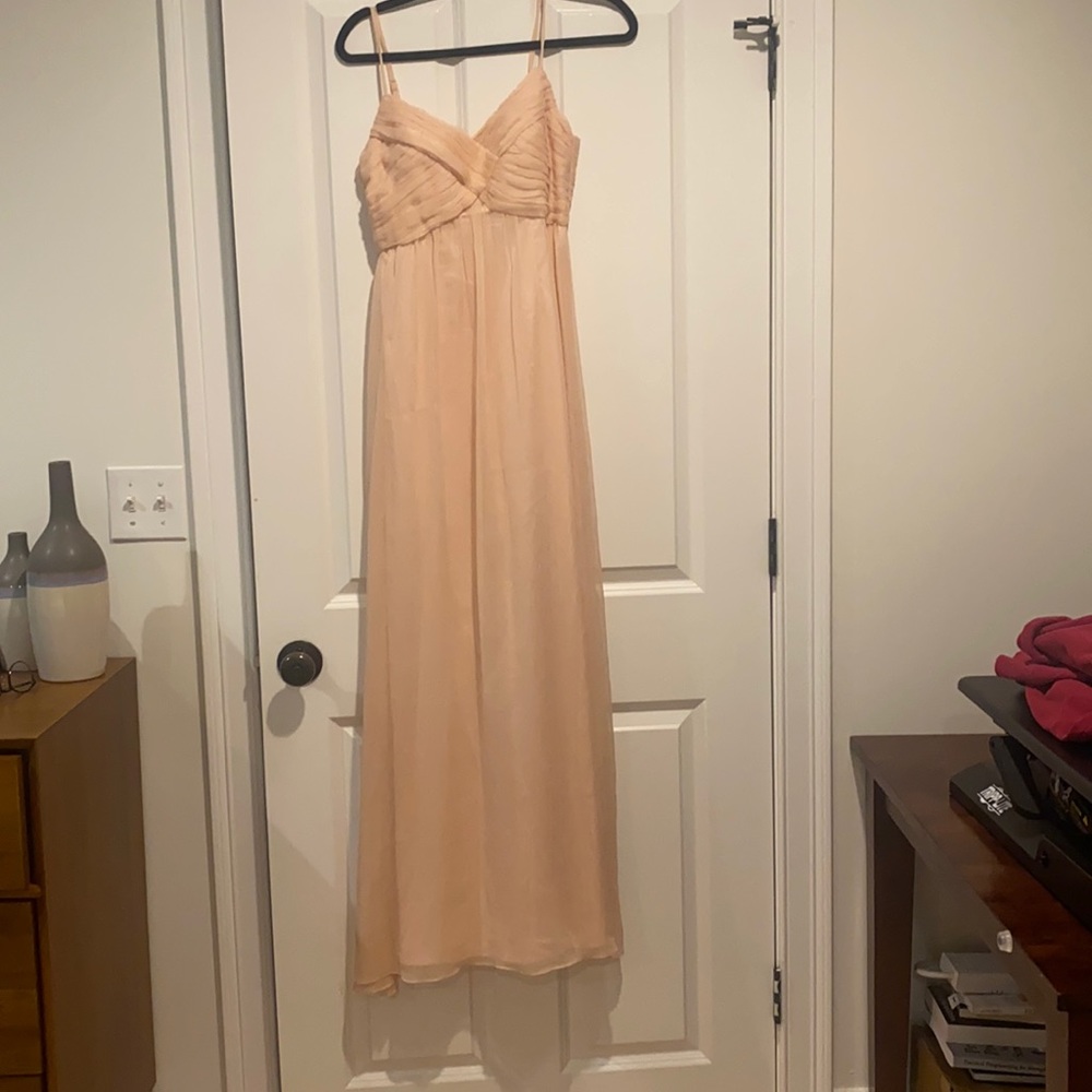 Blush bhldn bridesmaid dress